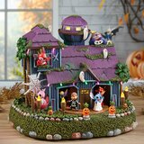 Casa de Halloween Animada de Stitch con Luces y Música