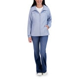 DKNY Chamarra rompevientos para Dama Azul Grande