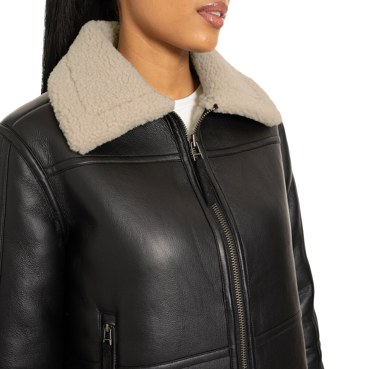 Bearpaw Chamarra para Dama Negro Chica
