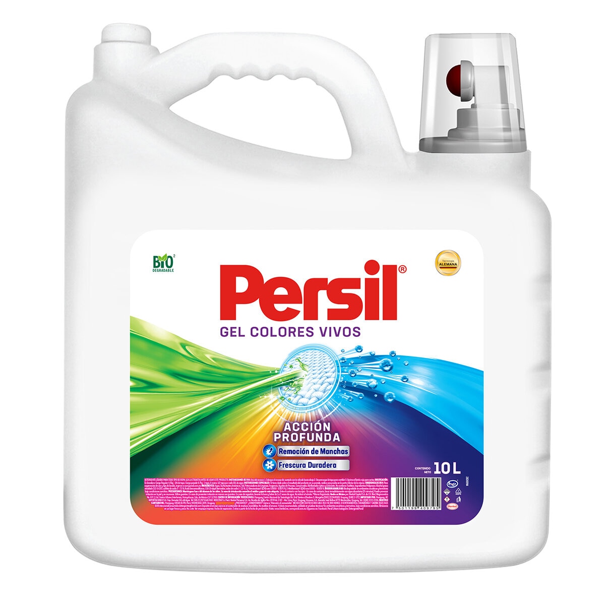 Persil Gel Colores Vivos Detergente para Ropa de Colores 10 L