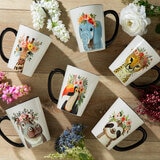Signature Housewares Juego de 6 tazas de Cerámica de Animales