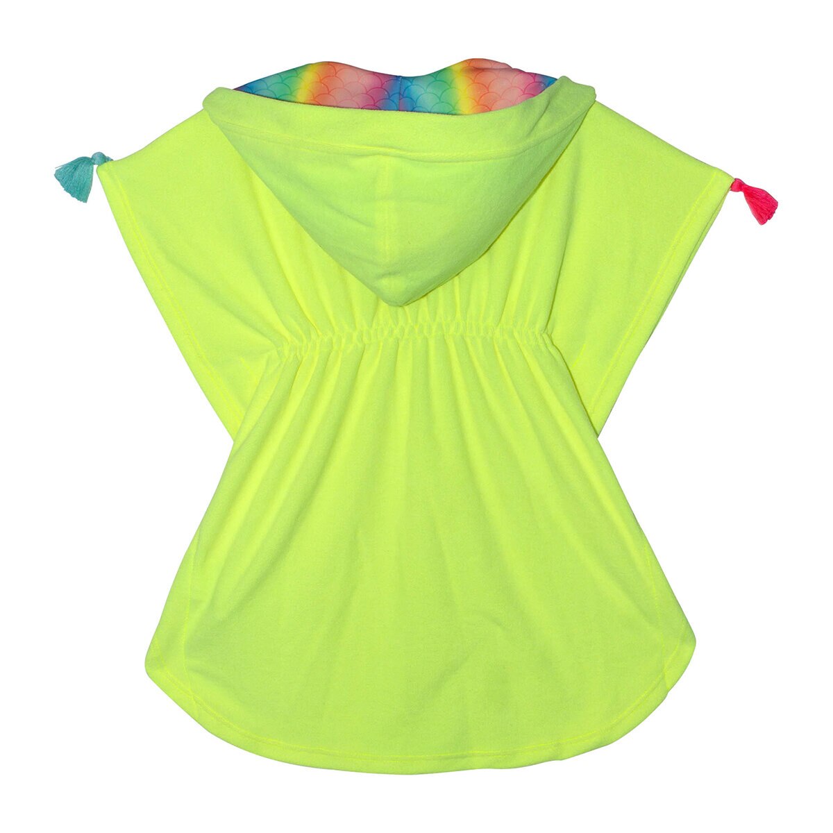 Skysoul, Bata de Toalla Color Amarillo Neón para Niña, Varias Tallas