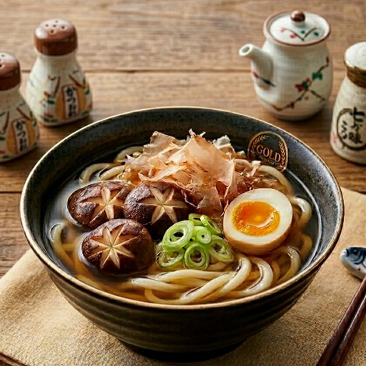 Katsuo Udon Fideos Instantáneos con Hojuelas de Pescado 6/221 g