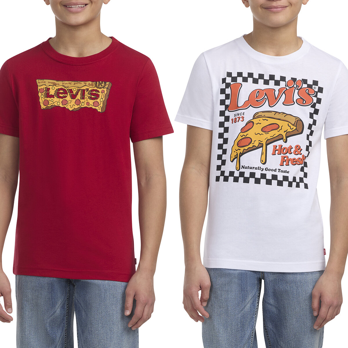 Levi's Playera 2 piezas para Niños y Niñas Rojo 5 / 6 Años