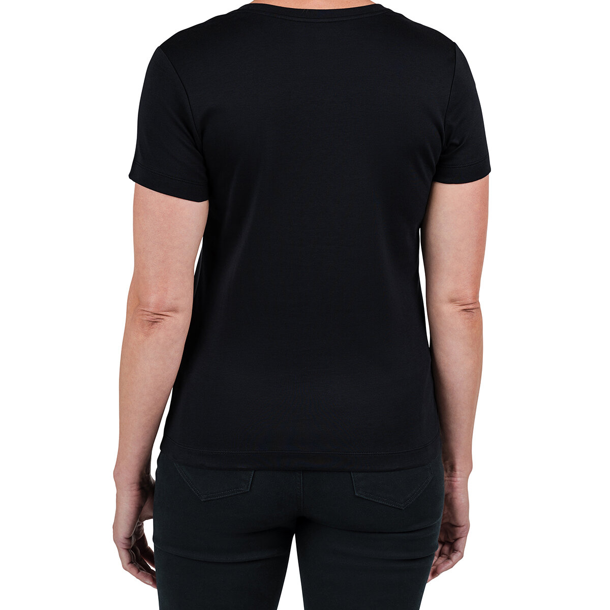 United Colors of Benetton Playera para Dama Negro Chica