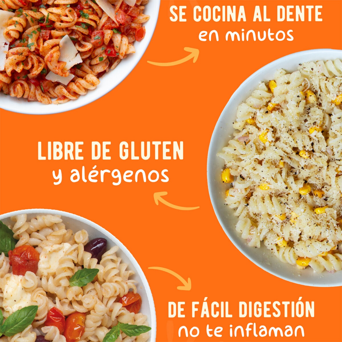 América Orgánica Fusilli de Arroz y Quinoa Libre de Gluten de 907 g
