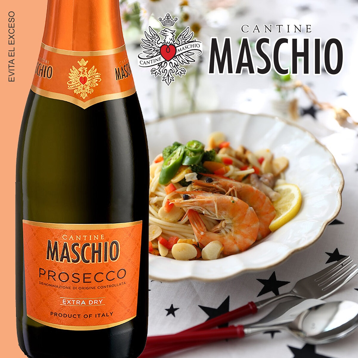 Vino Espumoso Maschio Prosecco 12 pzas de 2/200ml