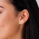 Aretes de Diamantes 1.00ctw, Oro Amarillo 14K
