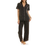 Jaclyn NY Pijama para Dama Negro Grande