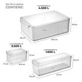 AG Box, Set de 14 Organizadores diferentes Capacidades, para Refrigerador
