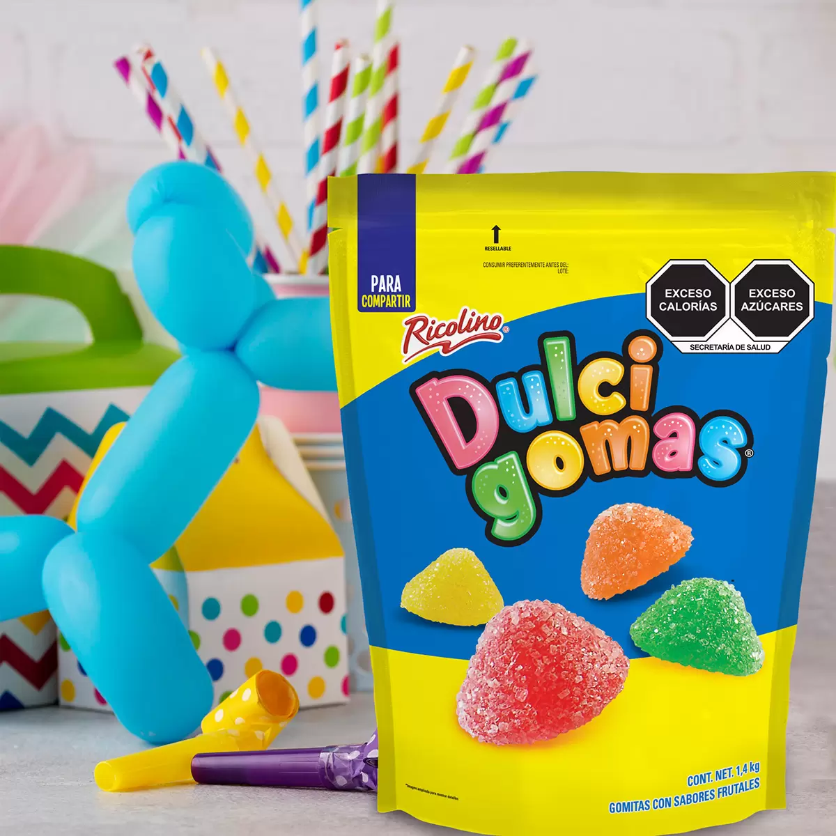 Ricolino Dulcigomas Gomitas con Sabores a Fruta 1.4 kg