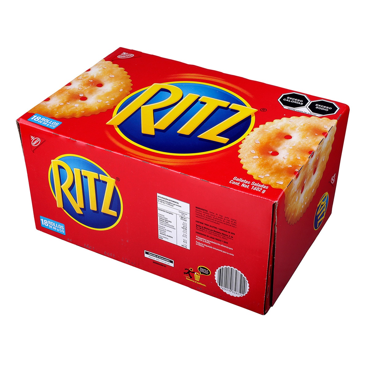 Ritz Galletas Saladas 18 pzas de 89 g