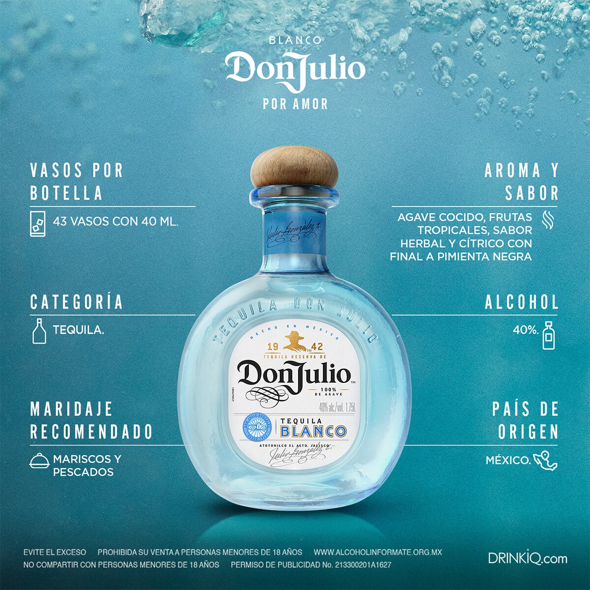 Tequila Don Julio Blanco 1.75 L Tequila Don Julio Blanco 1.75 L