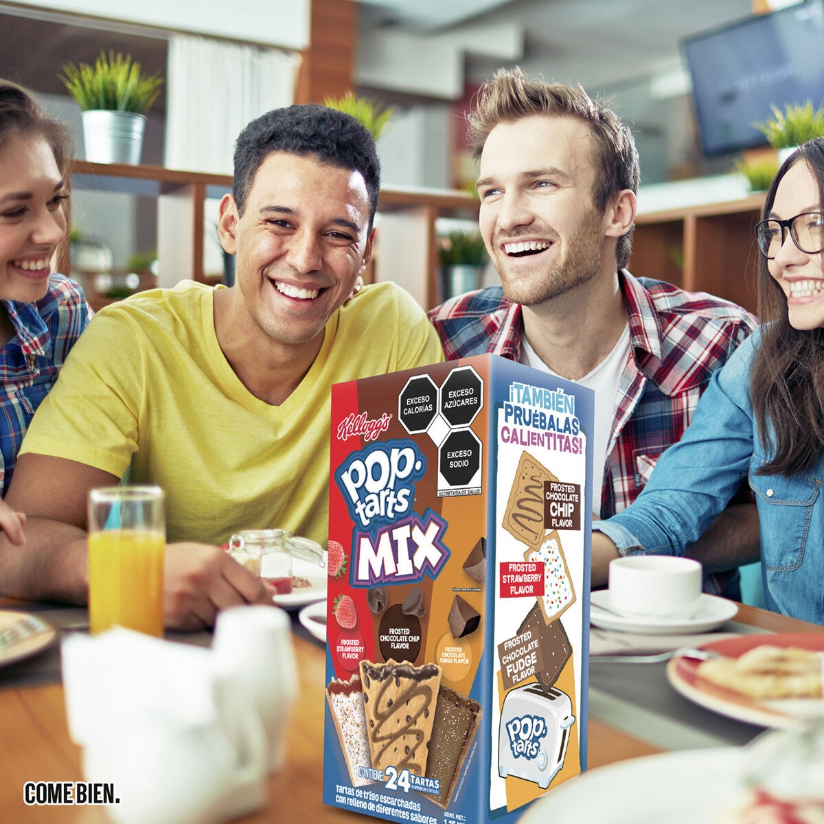 Kellogg's Pop Tarts Tartas de Trigo Escarchadas Rellenas 1.15 kg
