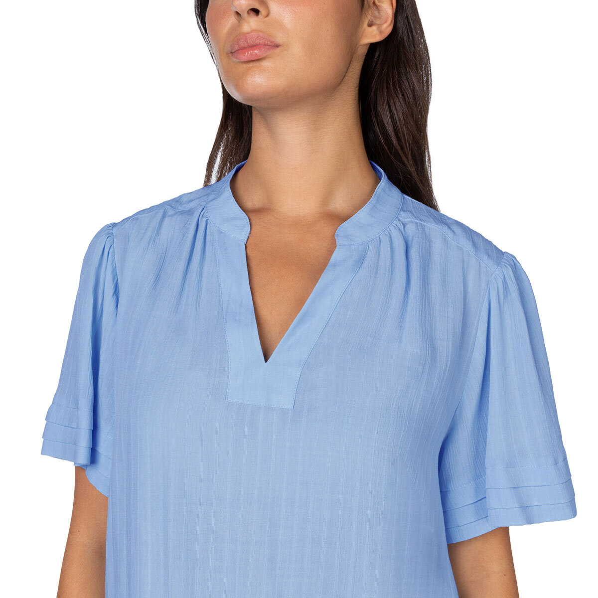 Well Worn Blusa para Dama Azul Extra Grande
