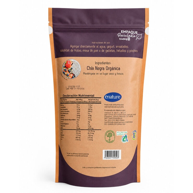 Eco Pan Chía Orgánica 907 g Eco Pan Chía Orgánica 907 g
