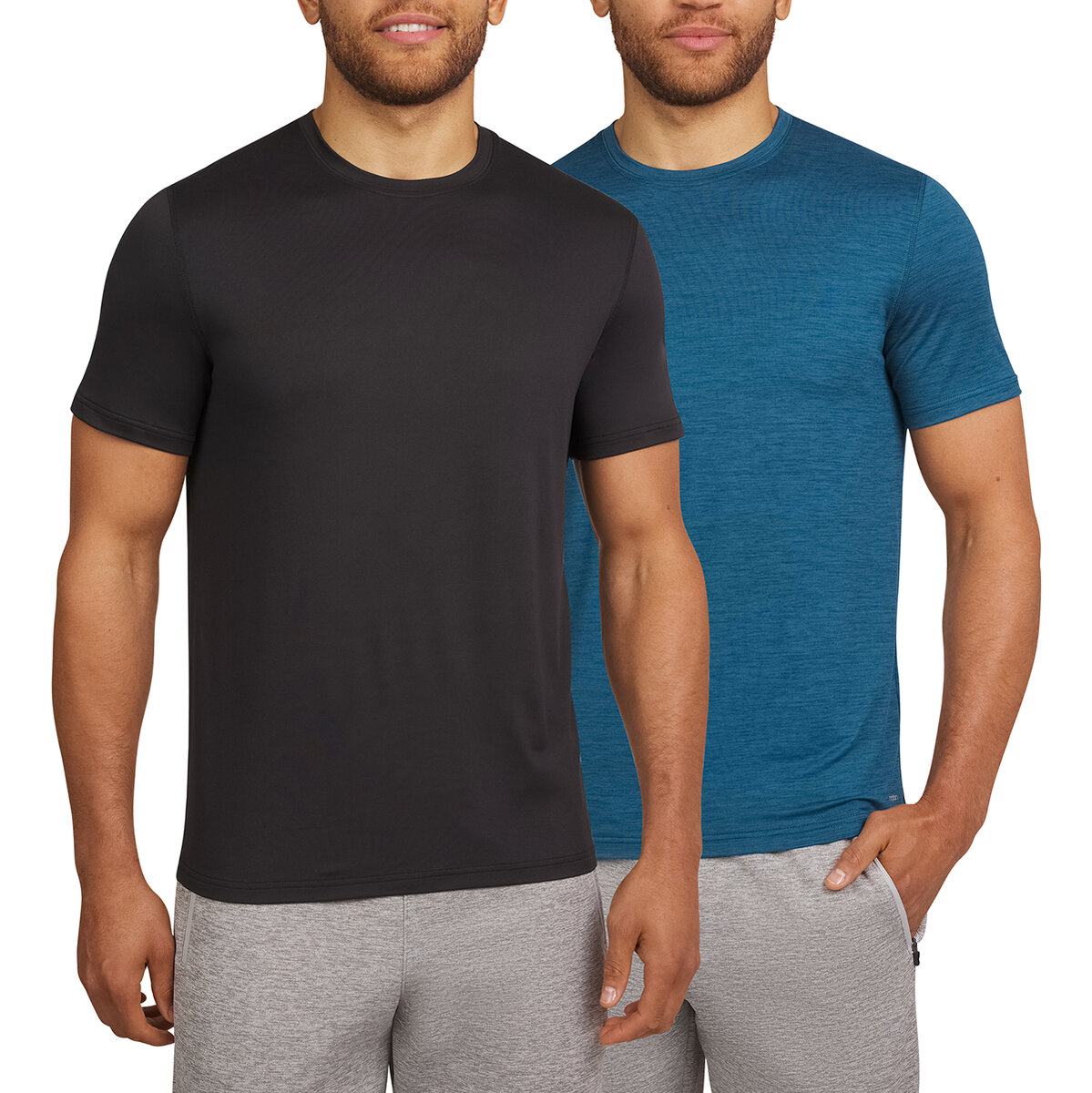 Motion Camisetas para Caballero 2 Piezas Azul y Negra Mediana
