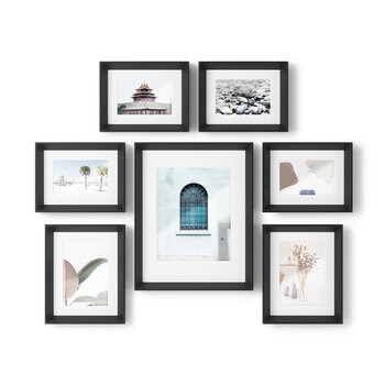 Umbra Set de 7 Marcos para Fotografías, Varios Colores Umbra Set de 7 Marcos para Fotografías, Varios Colores