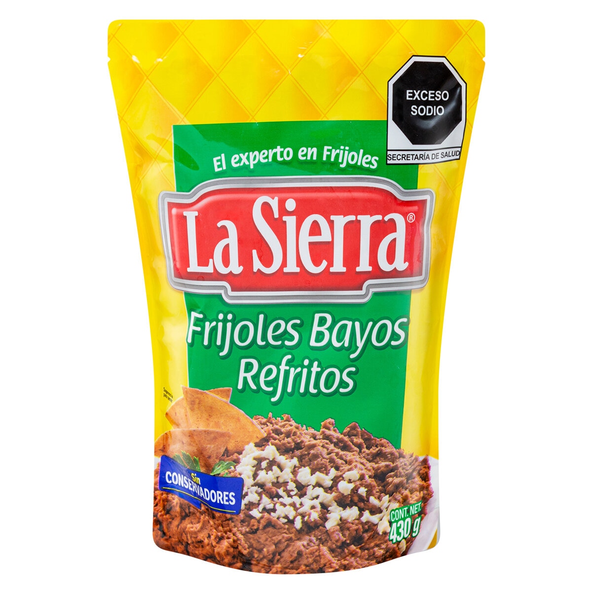 La Sierra Frijoles Bayos Refritos 6/430 g