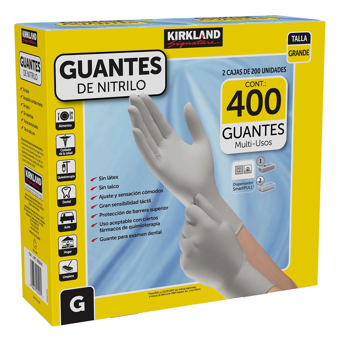 Kirkland Signature Guantes de Nitrilo Grandes pzas | ...