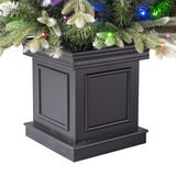 Árbol de Navidad Artificial en Maceta, Escarchado y Diamantado de 1.3m Preiluminado con 200 Luces LED