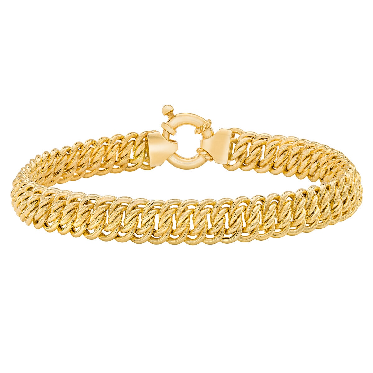 Pulsera, Eslabones Infinito, Oro Amarillo 14K, 19.05cm