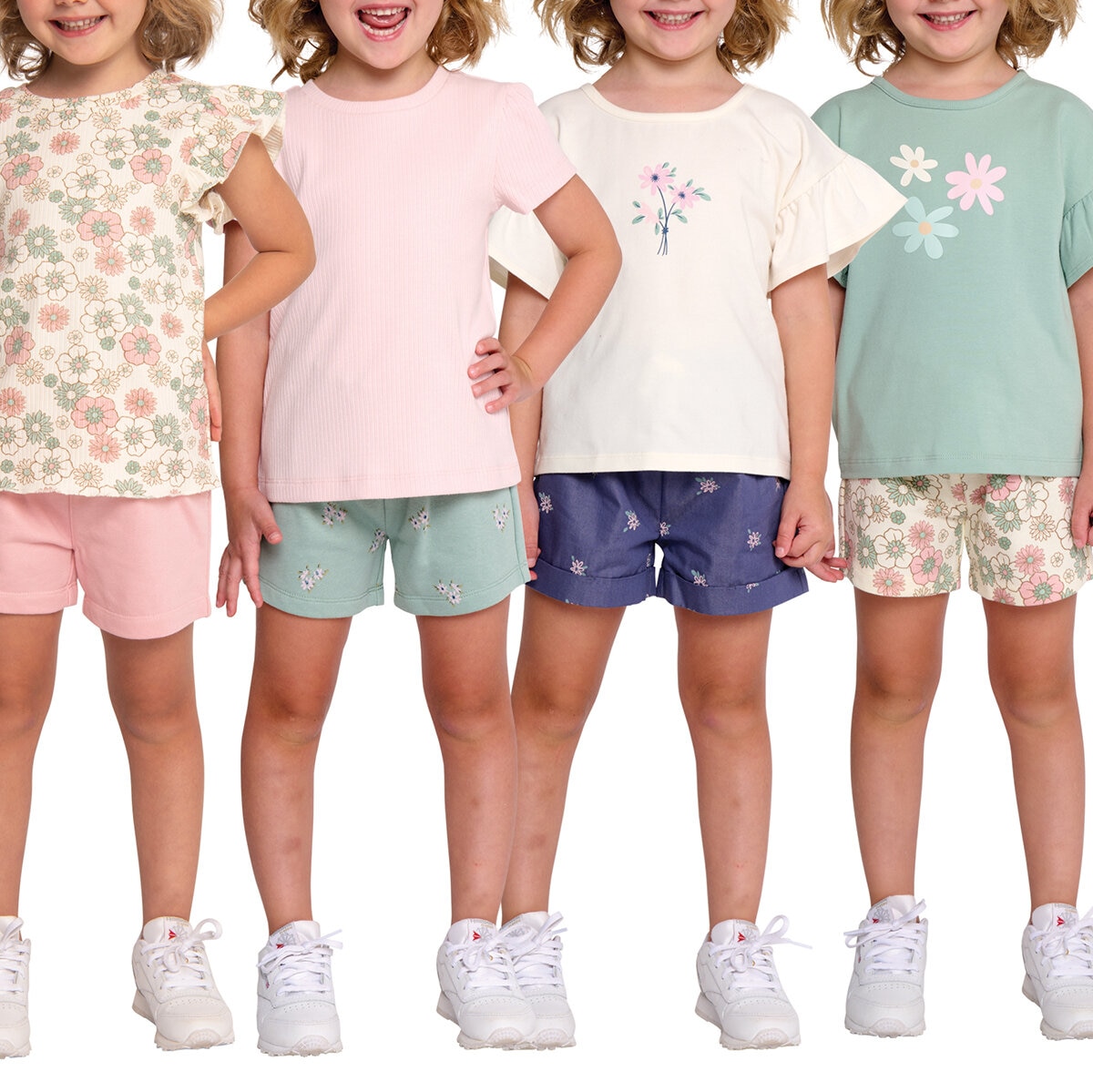 Pekkle Playera 4 piezas para Niños y Niñas Varias Tallas y Colores