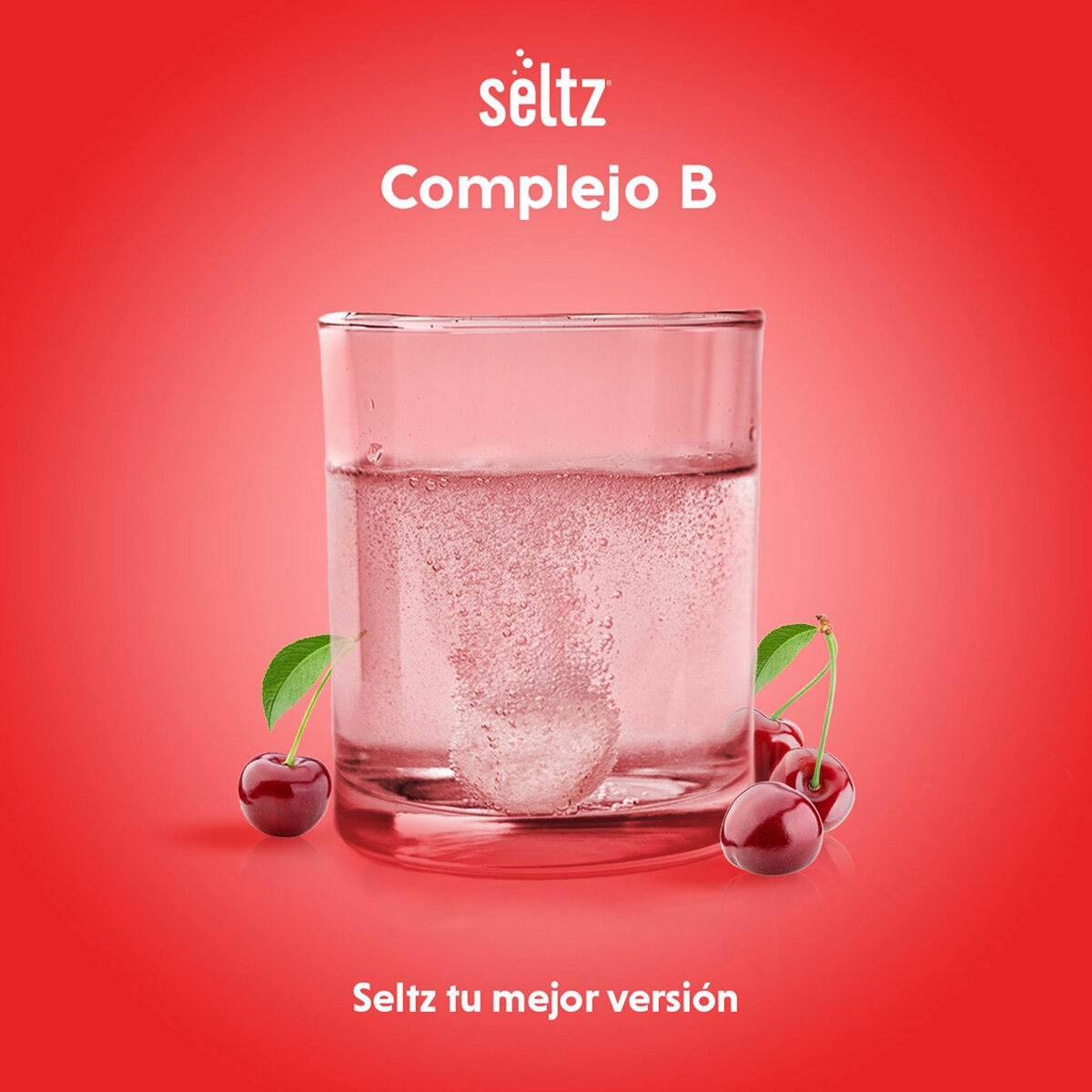 Seltz Complejo B 3 Tubos con 20 Tabletas Efervescentes c/u Sabor Cereza Seltz Complejo B 3 Tubos con 20 Tabletas Efervescentes c/u Sabor Cereza