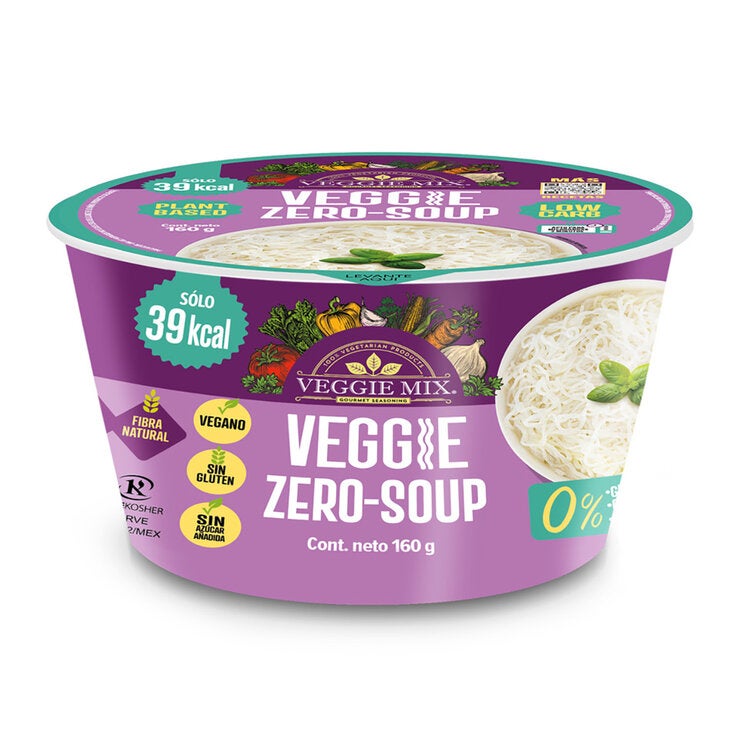 Veggie Mix Sopa Instantánea a base de Konjac 6 pzs de 160 gr