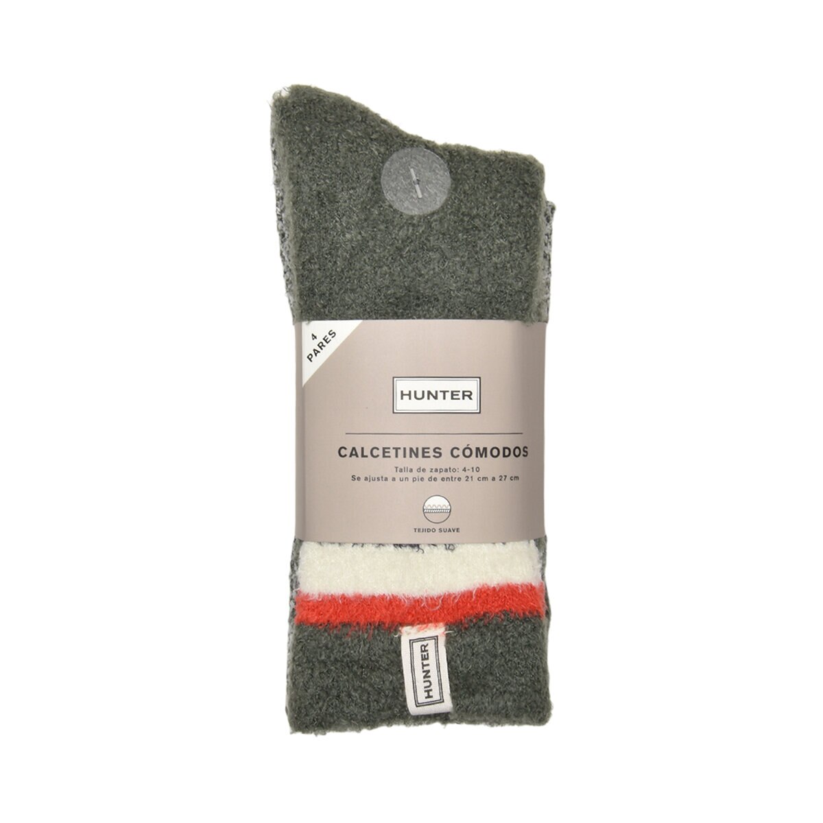 Hunter Calcetienes para Dama 4 pares Verde Hunter Calcetienes para Dama 4 pares Verde