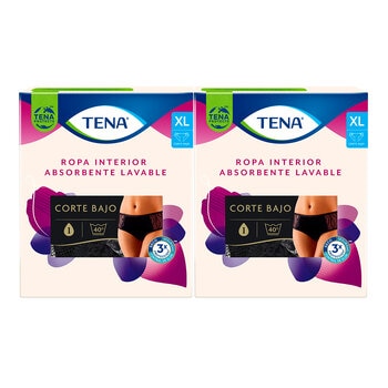 Tena Ropa Interior Reusable Corte Bajo Extra Grande 2 pzas