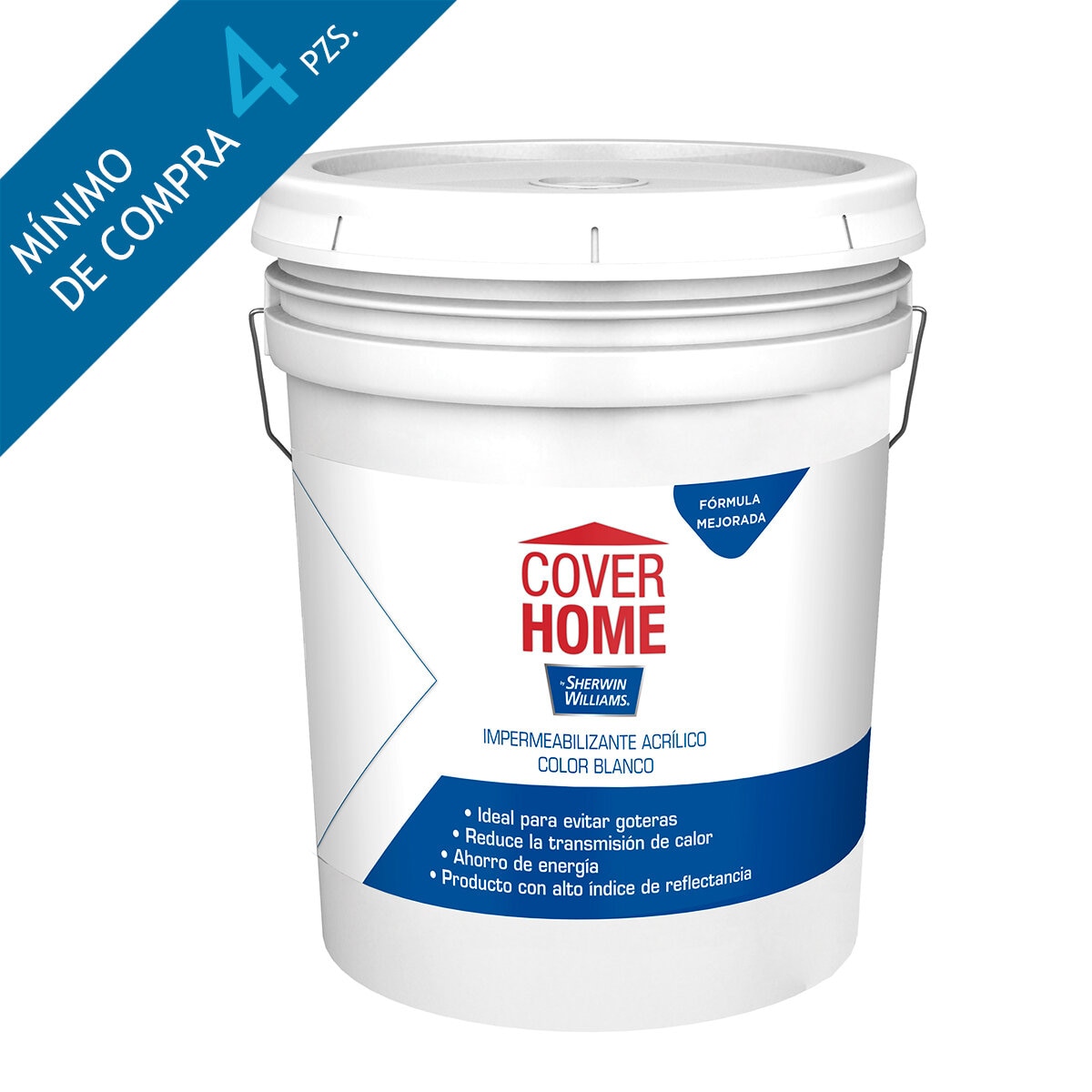 Cover Home, Impermeabilizante Acrílico Blanco, 19L