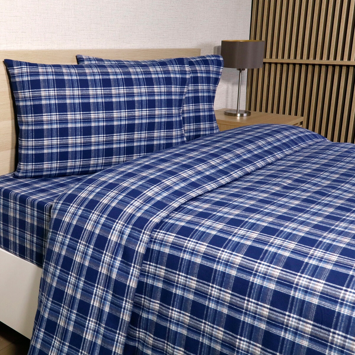 Flannel From Portugal, Juego de Sábanas de Franela, Tamaño Matrimonial 4 Piezas, Varios Modelos