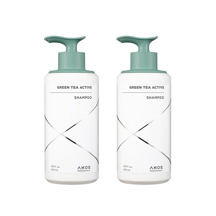 Amos Professional Shampoo de Té Verde 2 pzas de 500ml Amos Professional Shampoo de Té Verde 2 pzas de 500ml