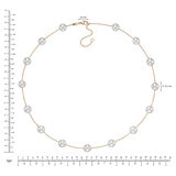 Collar de Perla Cultivada Agua Dulce, 45.72cm, Oro Amarillo de 14K