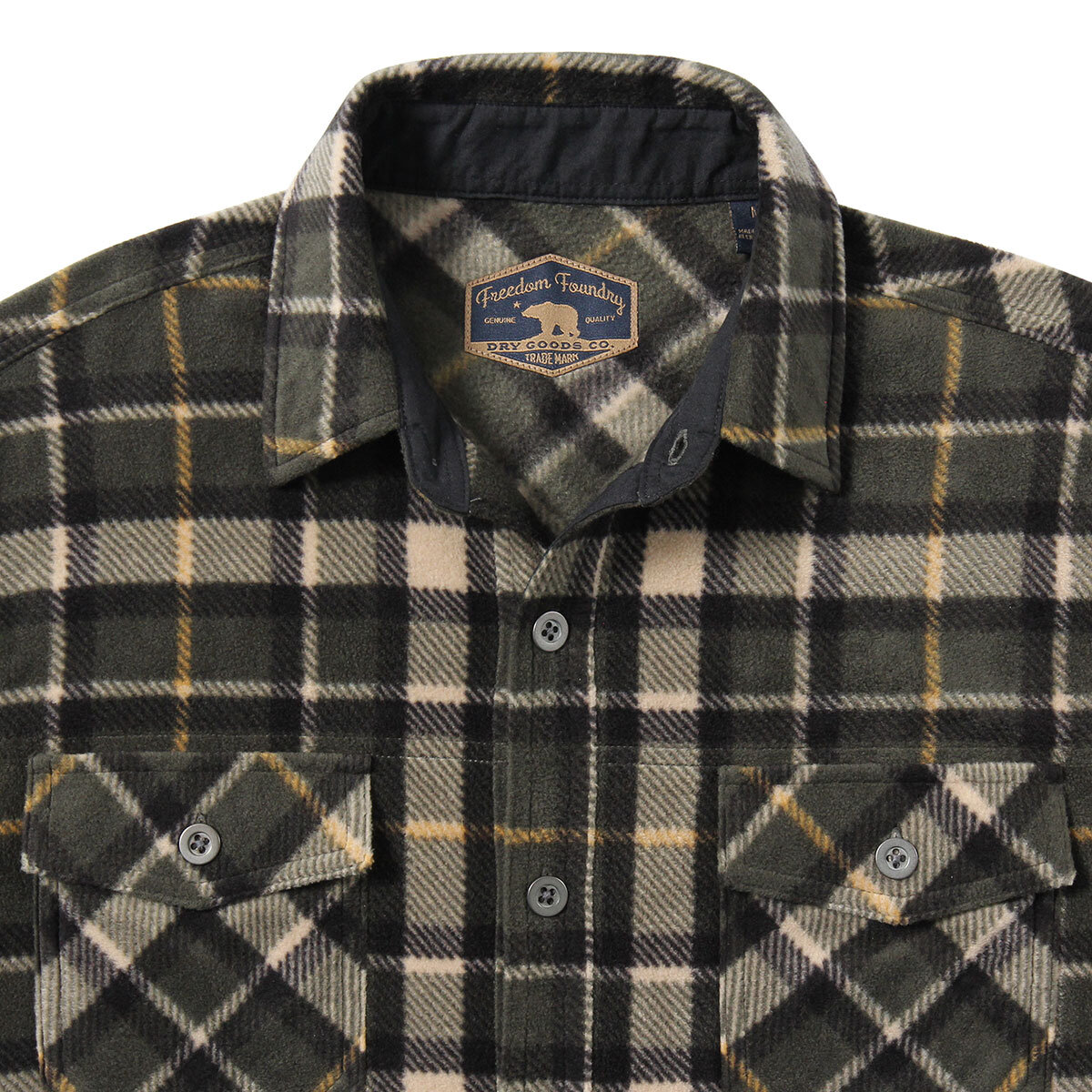 Freedom Foundry Camisa manga larga para Caballero Verde M...