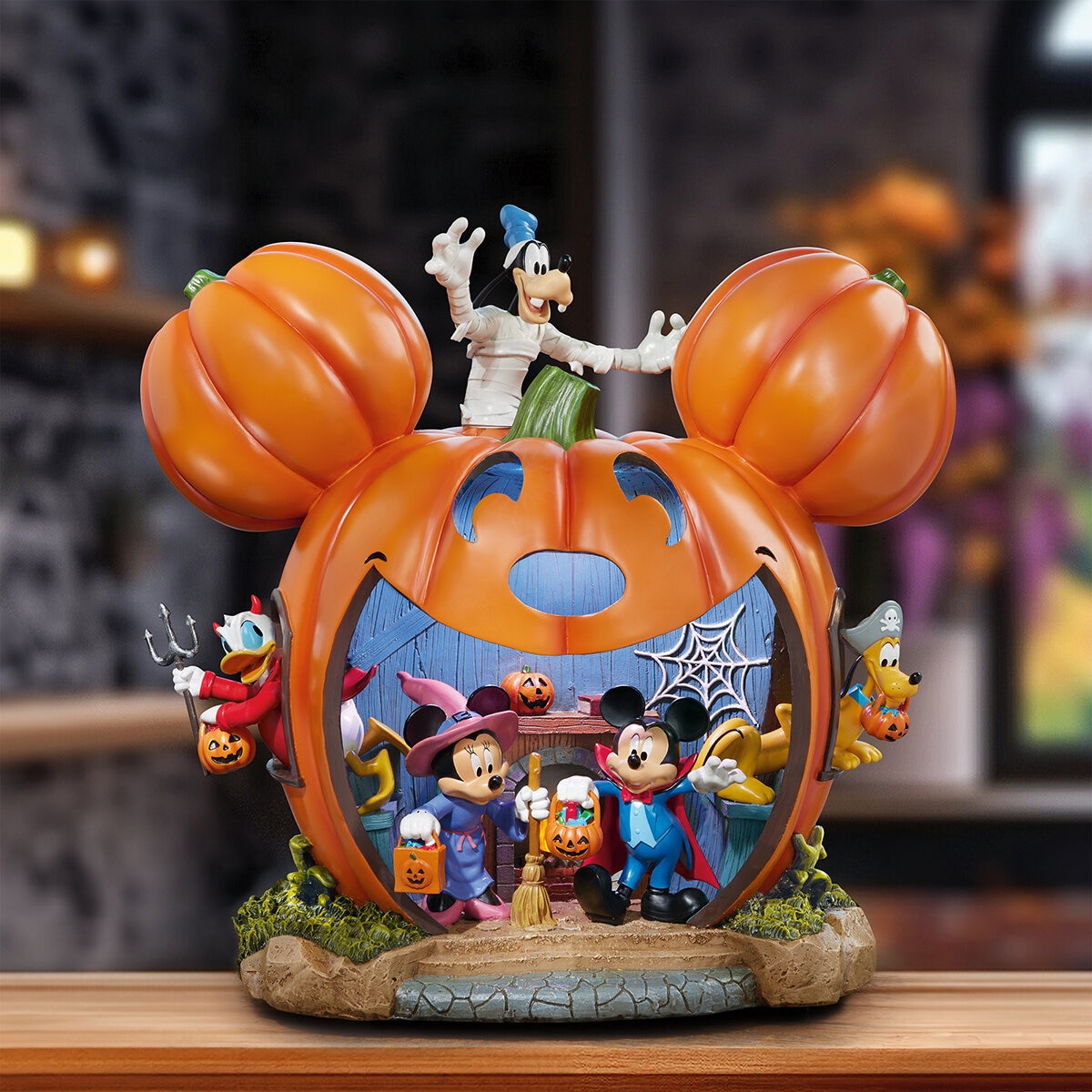 Disney Casa de Calabaza de Halloween con Luces y Música