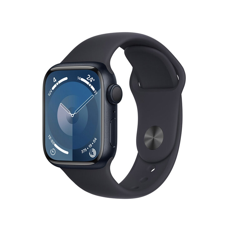 Apple Watch S9 (GPS) Caja de aluminio medianoche 41mm con correa deportiva medianoche
