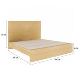 Hogare, Base de Cama Alpes, Queen Size Hogare, Base de Cama Alpes, Queen Size