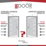 International Door Supply, Puerta de Alta Seguridad Santa Lucia con Fijo Derecha