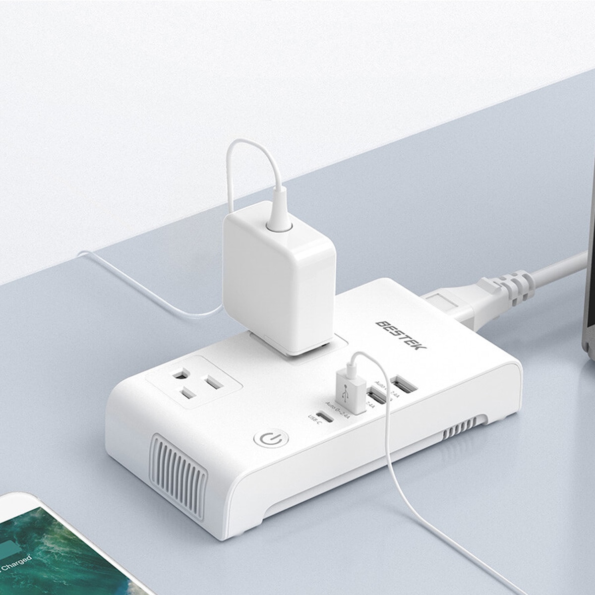 Bestek, Multicontacto Convertidor Universal con Adaptadores Independientes MRJ201KU