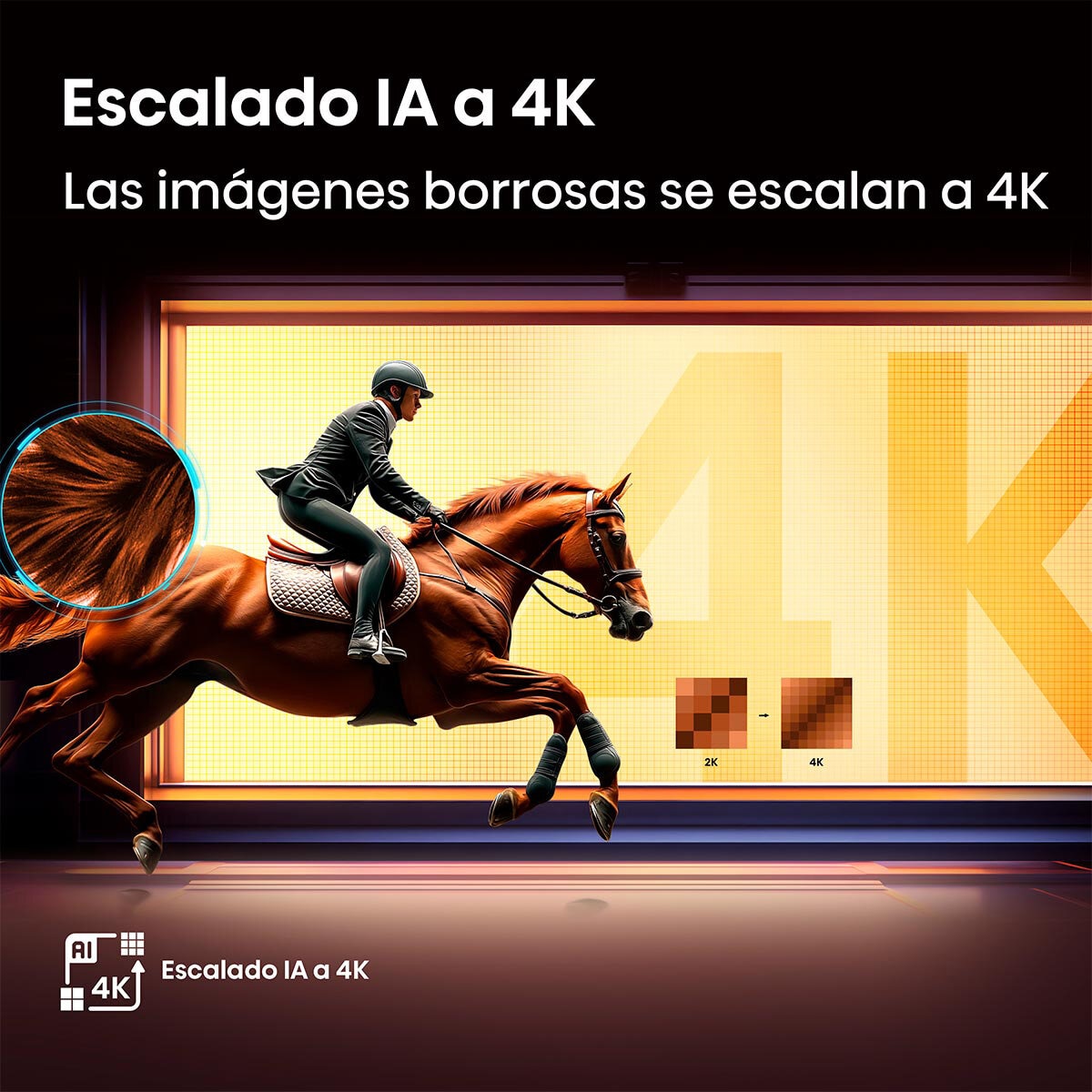Hisense Pantalla 55" QLED 4K Fire TV