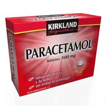 Kirkland Signature  Paracetamol 500 mg 100 Tabletas 