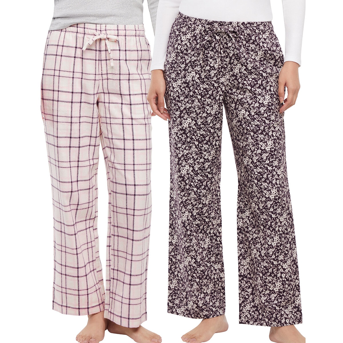 Wildfox Pantalones de Pijama Franela para Dama 2 Piezas Varias Tallas y Colores
