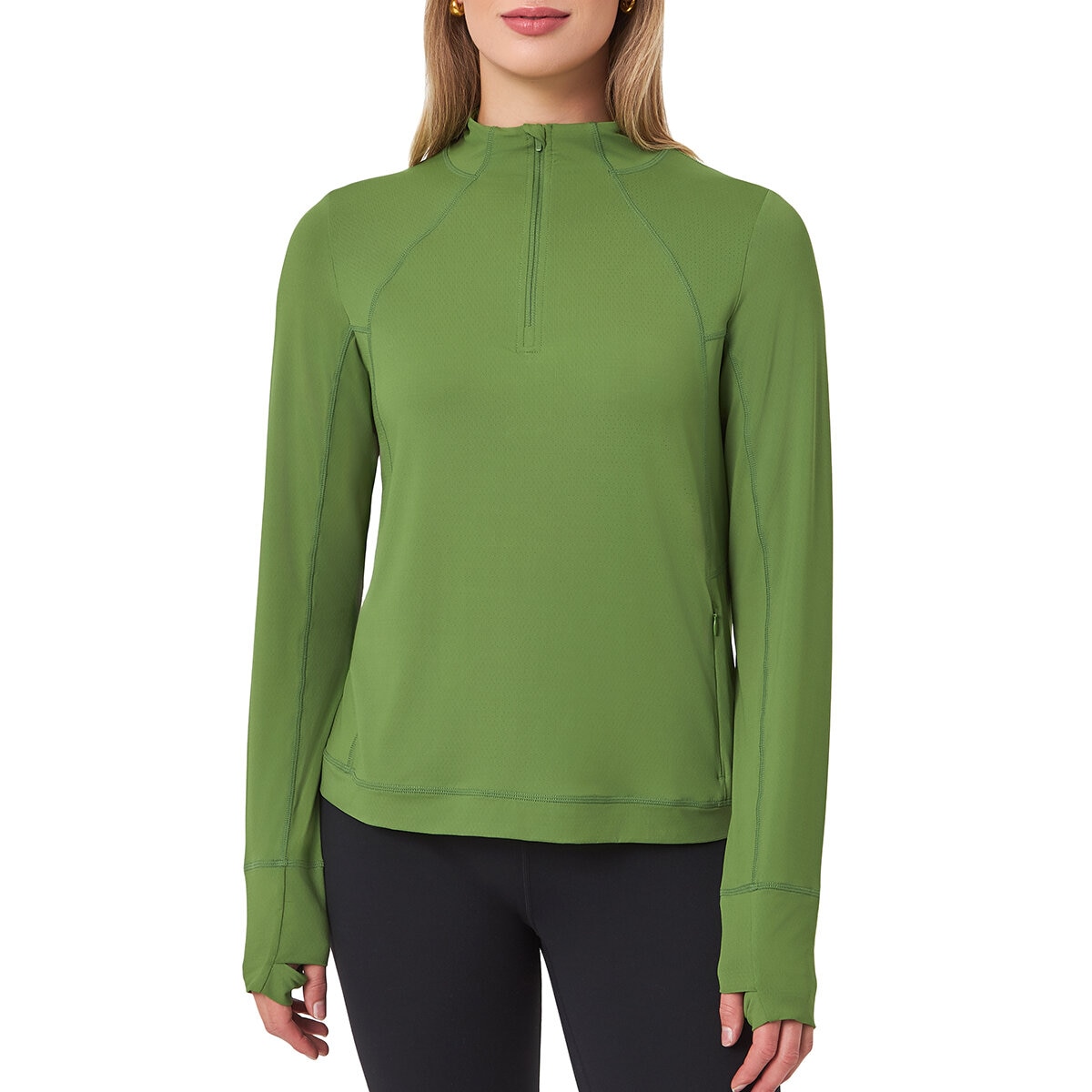 Mondetta Sudadera para Dama Verde Extra Grande