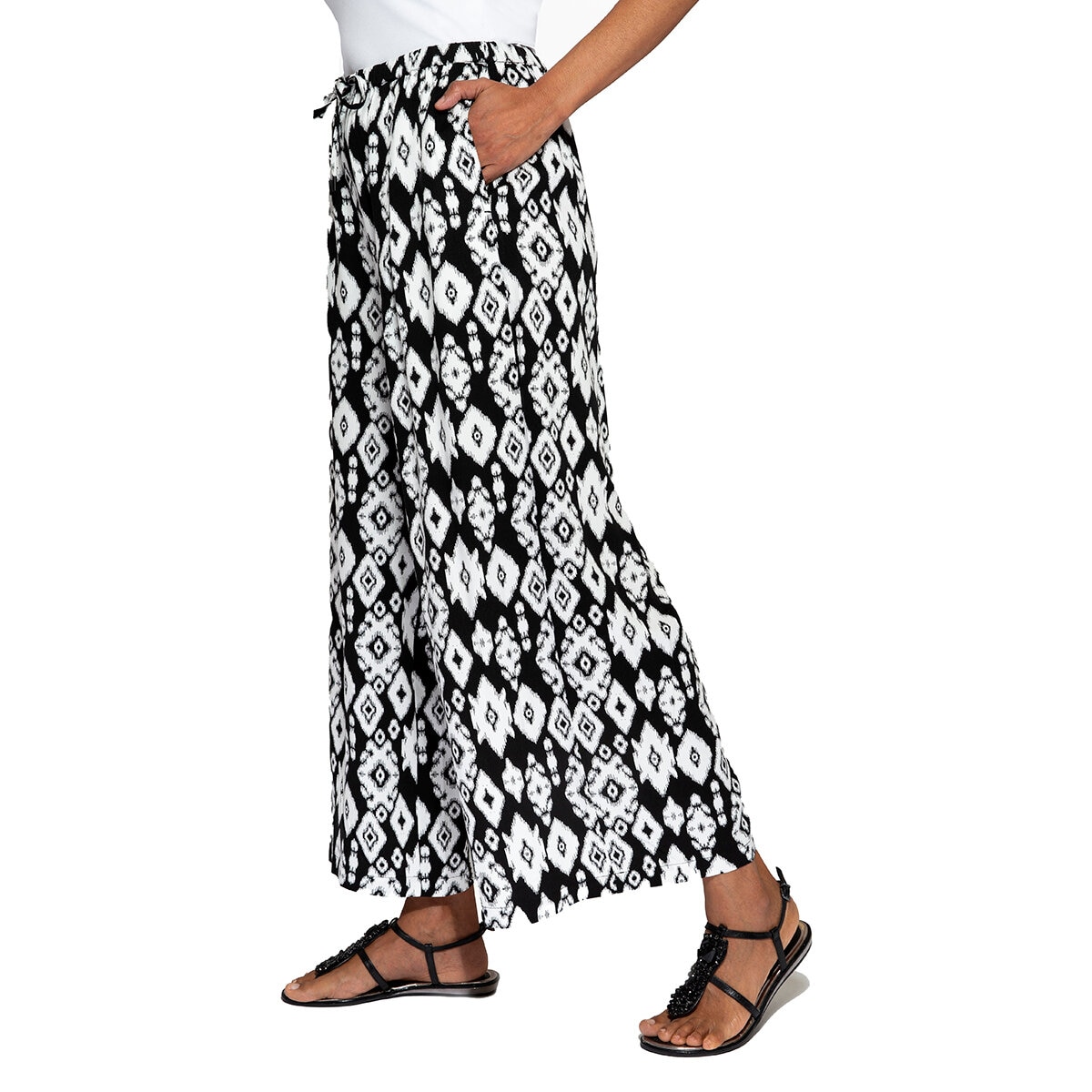Mario Serrani Italy Pantalones para Dama Negro Chica