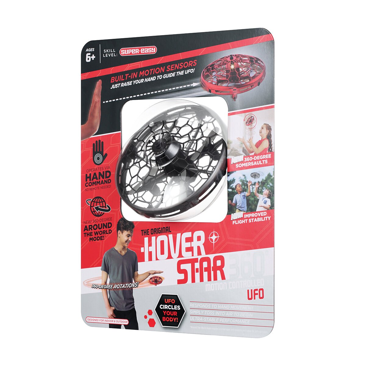 Hover Star 3.0 El OVNI Original Controlado por Movimiento Gris 
