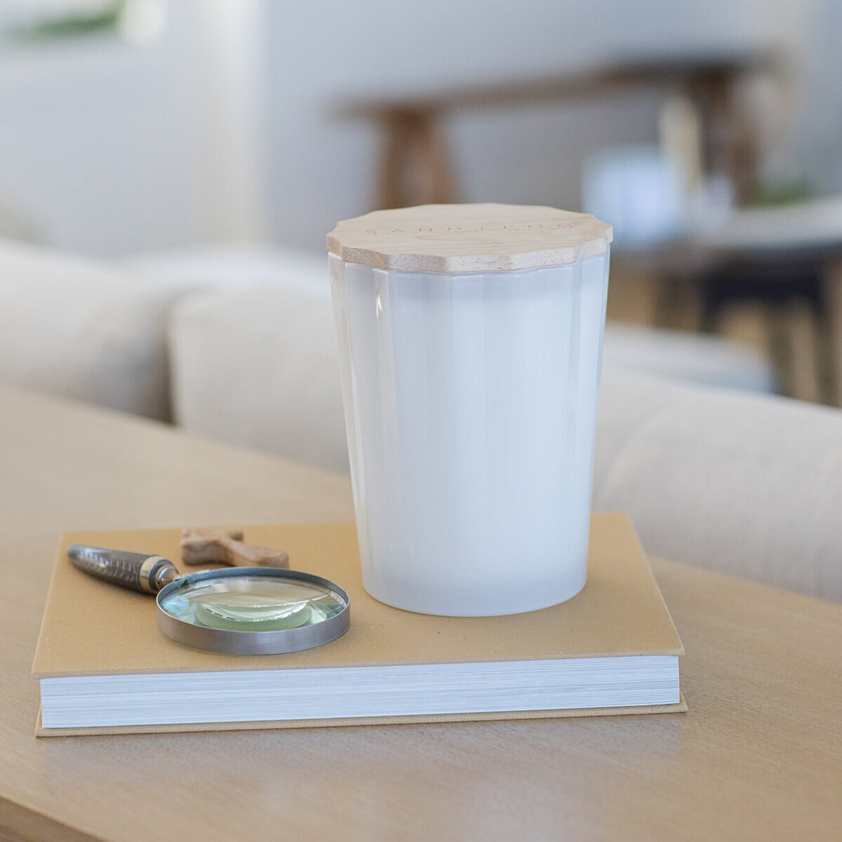 Sand + Fog Vela Aromática de Cera de Soya 1 pieza, Brisa Marina