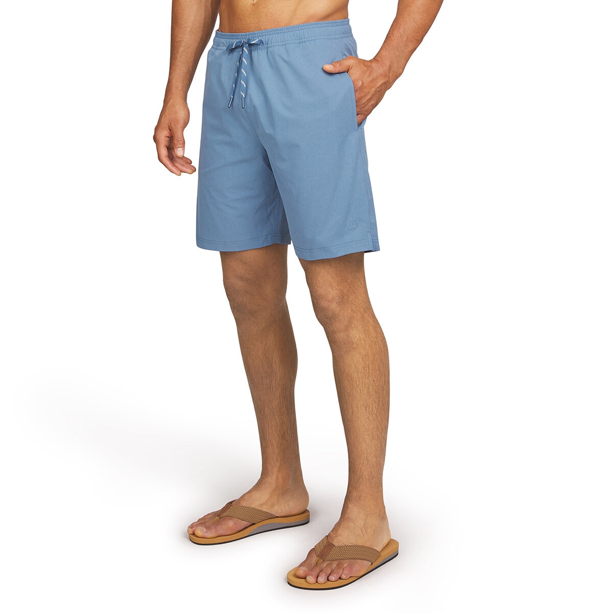 Land's End Traje de baño para Caballero Azul Grande