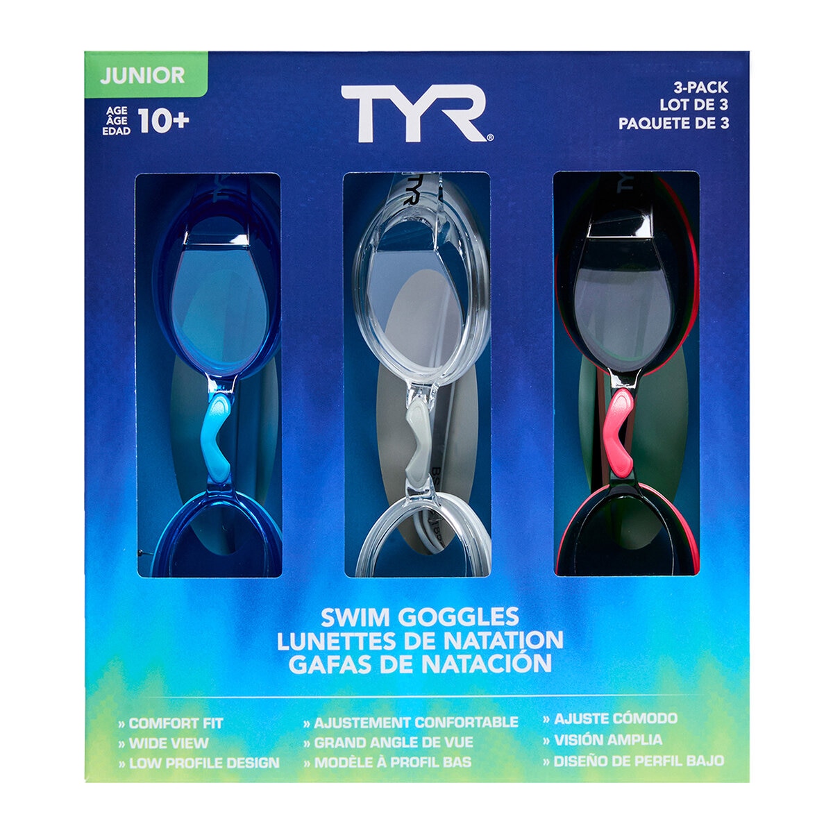 Set De Goggles TYR 3pk Adulto o Junior